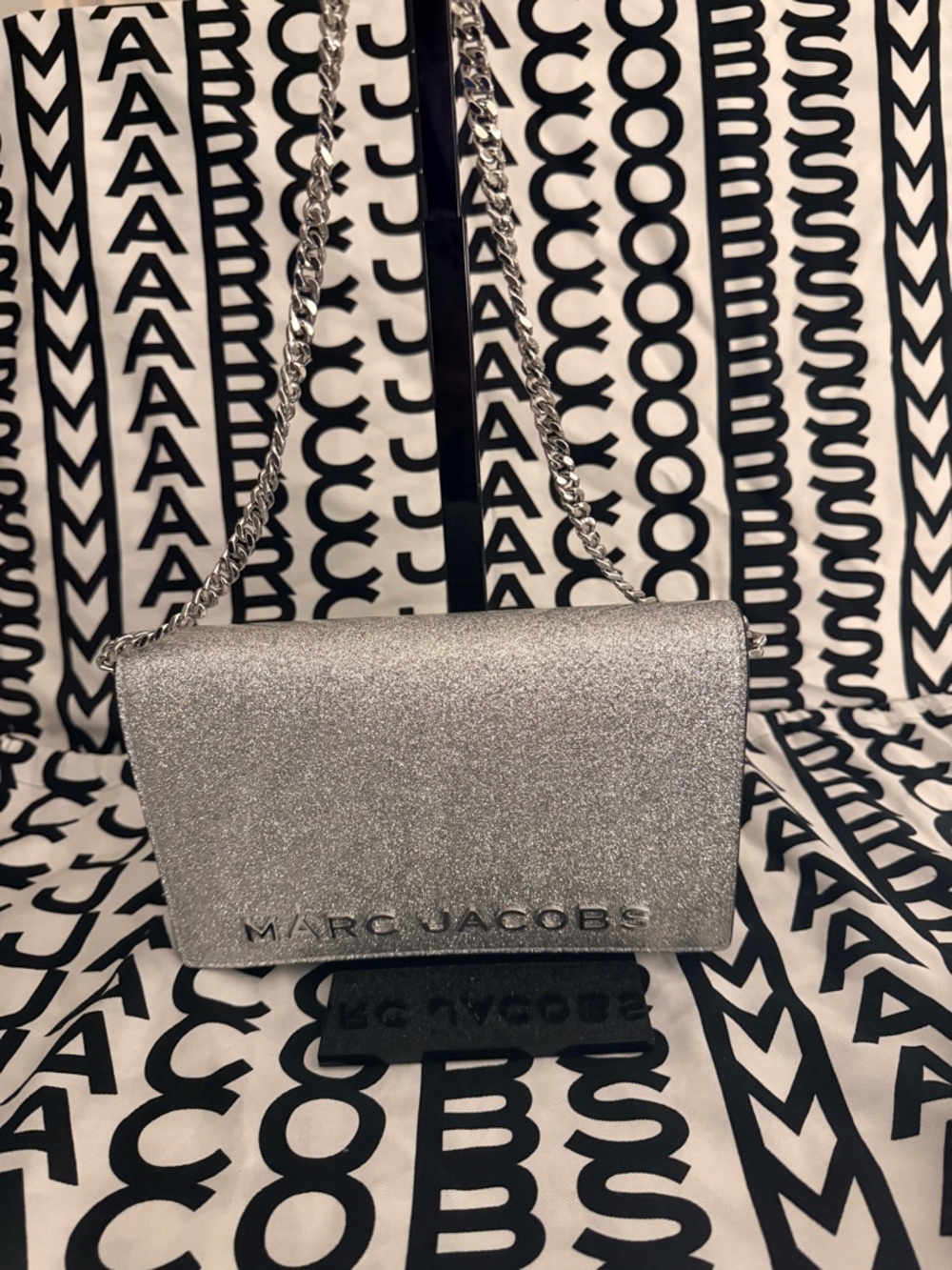 Marc Jacobs glitter party on a chain